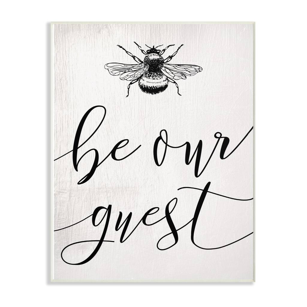 Stupell Industries Be Our Guest Bumble Bee Script Wall Plaque Michaels Stupell Industries Be Our Guest Bumble Bee Script Wall Plaque Michaels